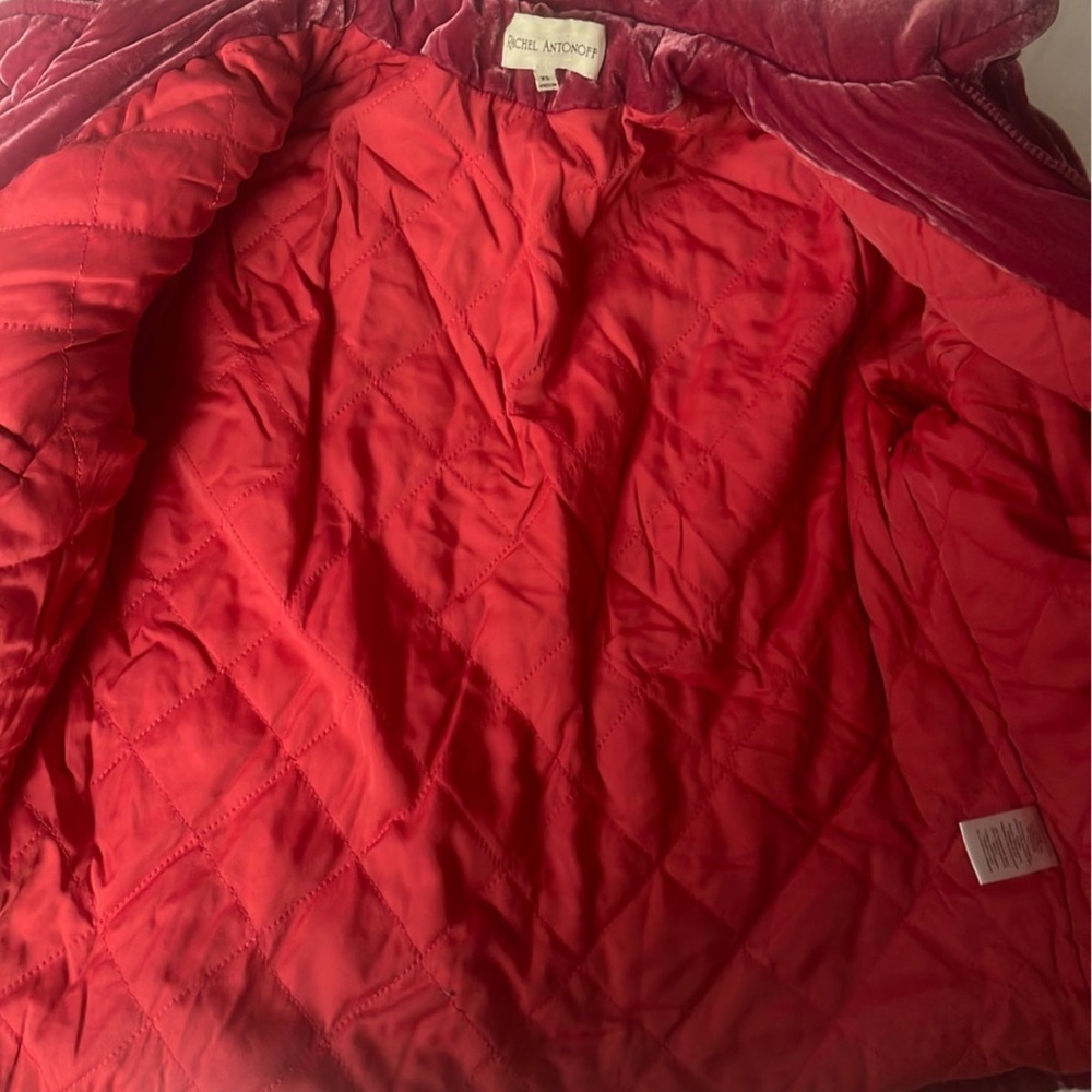 Rachel Antonoff Peggy Velvet Puffer Jacket - Picture 9 of 13